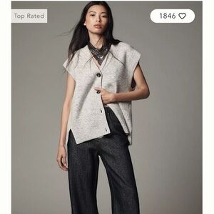 Anthropologie button front sweater vest. XS.